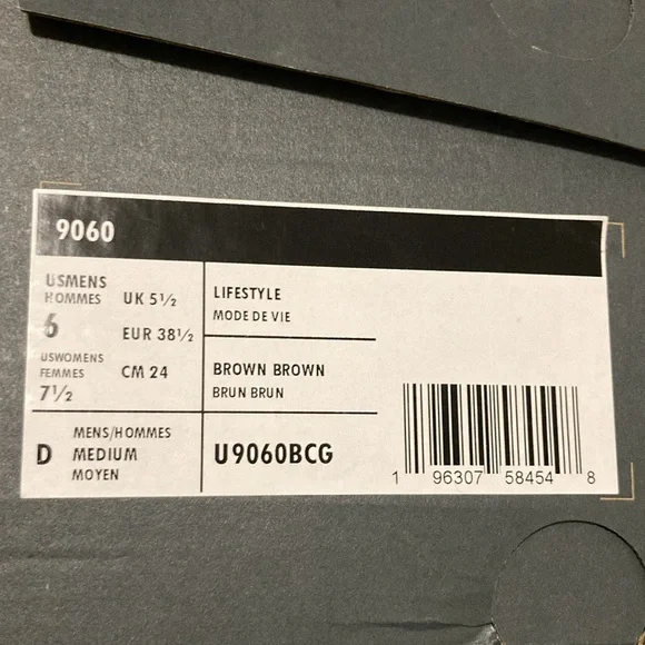 New Balance 9060’s Grey, Burgundy, Green